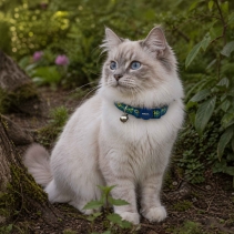 Peacock Cat Collar
