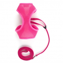 Soft Cat Harness and Lead Pink L