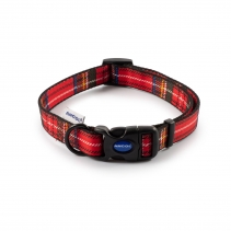 Soho Red Tartan Collar M 30-50cm