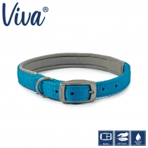 Padded Viva Collar Blue 35-43cm Size 4
