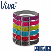 Padded Viva Collar Purple 45-54cm Size 6