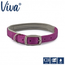 Padded Viva Collar Purple 45-54cm Size 6