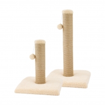 XL 2-part Teddy Fleece Scratch Post (Sand)