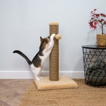 XL 2-part Teddy Fleece Scratch Post (Stone)