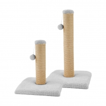 XL 2-part Teddy Fleece Scratch Post (Stone)