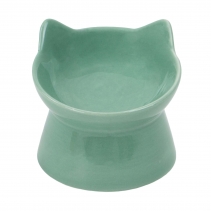 Raised Cat Feeder Sage Green