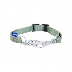 Obedia Nylon and Chain Collar 25-35cm Size 1-2