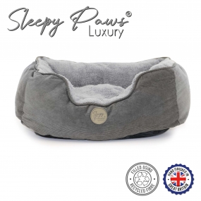 Sleepy Paws Square Bed 60x50cm Grey