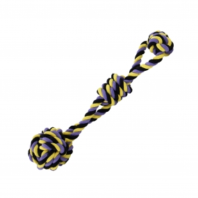 Playtime Tricoloured Jumbo Rope Ball Tug