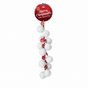 Christmas Bouncy Snowball On A Rope 12 pcs