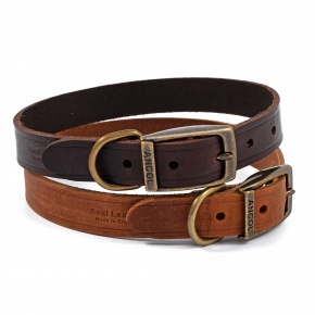 Latigo Leather Collar Havana 20-26cm Size 1