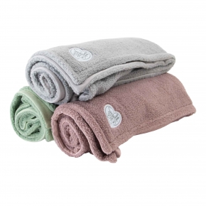 Small Bite Teddy Bear Blanket Rose