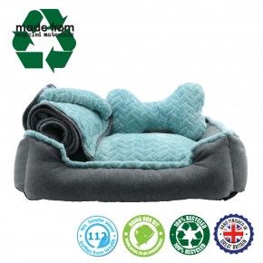Made From Dog Bed Set 60x50xm Blue Teal