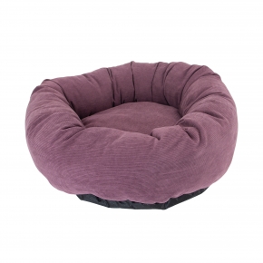 Corduroy Donut Bed (Plum) 70cm