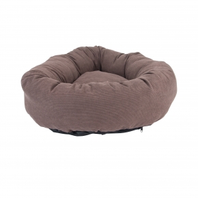 Corduroy Donut Bed (Walnut) 70cm
