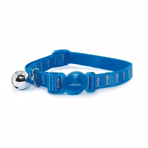 Reflective Fish Blue Cat Collar