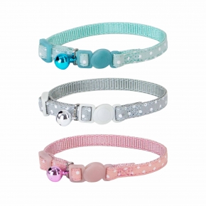 Polka Dot Kitten Collar Sage