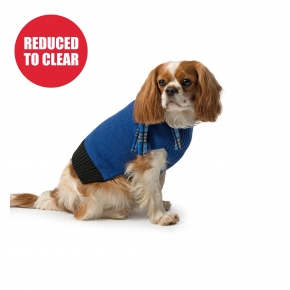 Blue Scarf Dog Jumper L