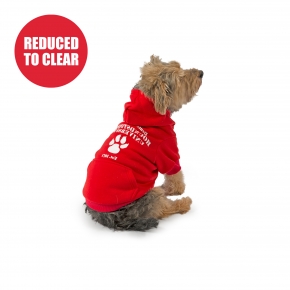 Red Uni Dog Hoodie L