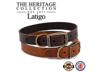 Latigo Leather Collar Chestnut 50-59cm Size 7
