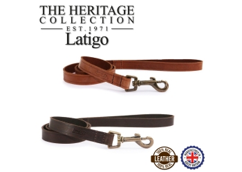 Latigo Leather Lead Chestnut 100cm x19mm