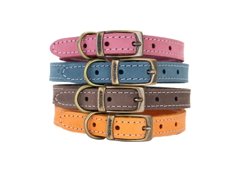 Timberwolf Leather Collar Mustard 20-26cm Size 1