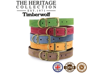 Timberwolf Leather Collar Mustard 45-54cm Size 6