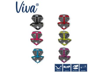Viva Padded Harness Lime L 52-71cm