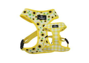 Soho Sunflower/Yellow Check Reversible Harness XS