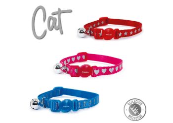 Reflective Red Star Cat Collar