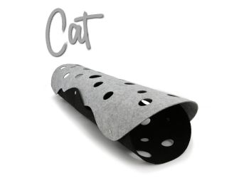 Cat Tunnel Charcoal & Grey