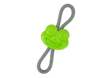 Small Bite Frog Teether Tugger