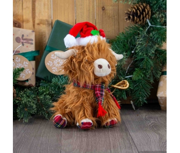 Festive Fergus Highland Cow