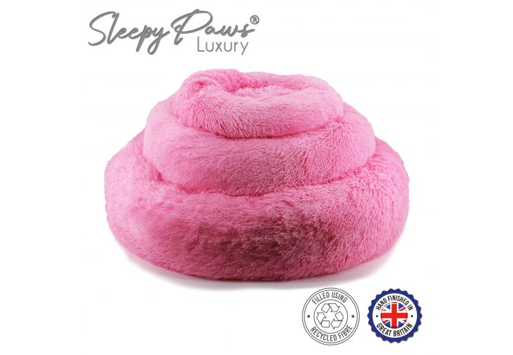 Super Plush Donut Bed 50cm Pink