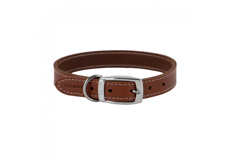 Heritage Leather Collar Tan Size 3 28-36cm