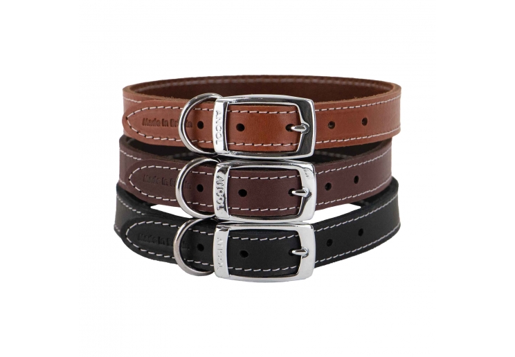 Heritage Leather Collar Oxblood Size 3 28-36cm