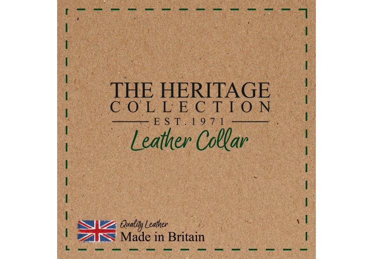 Heritage Leather Collar Oxblood Size 3 28-36cm