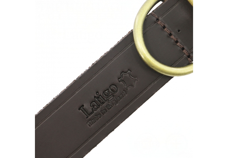Latigo Leather Collar Havana 20-26cm Size 1