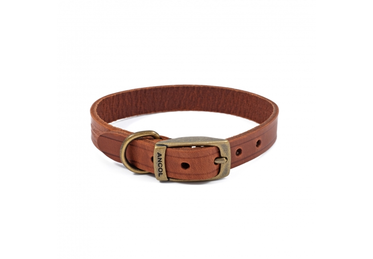 Latigo Leather Collar Chestnut 50-59cm Size 7