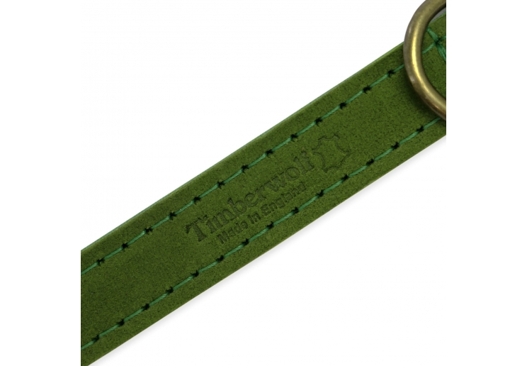 Timberwolf Leather Collar Green 20-26cm Size 1