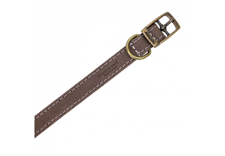Timberwolf Leather Collar Sable 28-36cm Size 3