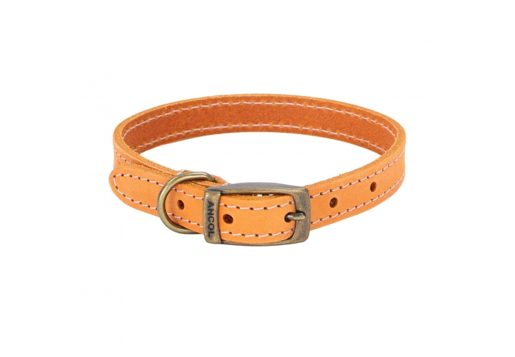 Timberwolf Leather Collar Mustard 39-48cm Size 5