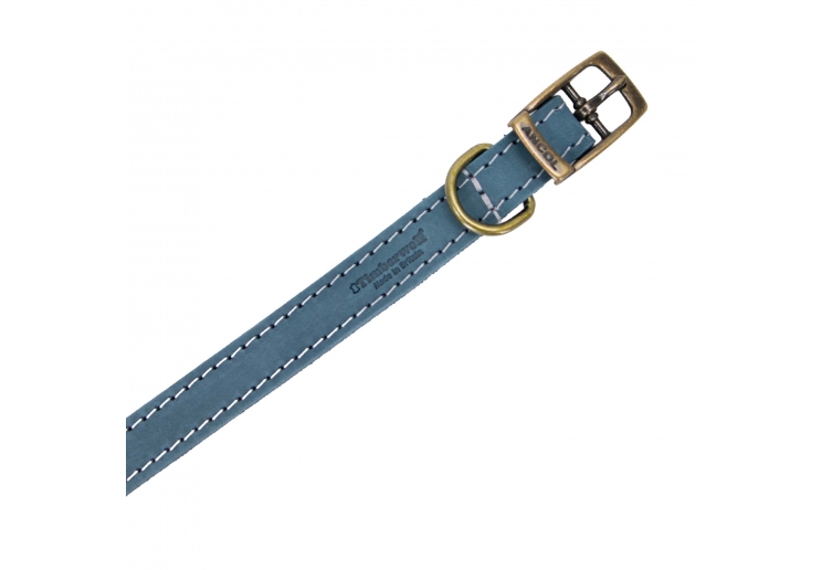 Timberwolf Leather Collar Blue 45-54cm Size 6
