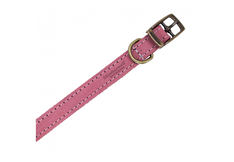 Timberwolf Leather Collar Raspberry 50-59cm Size 7