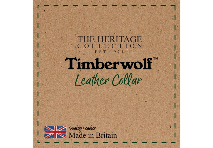 Timberwolf Leather Collar Sable 55-63cm Size 8