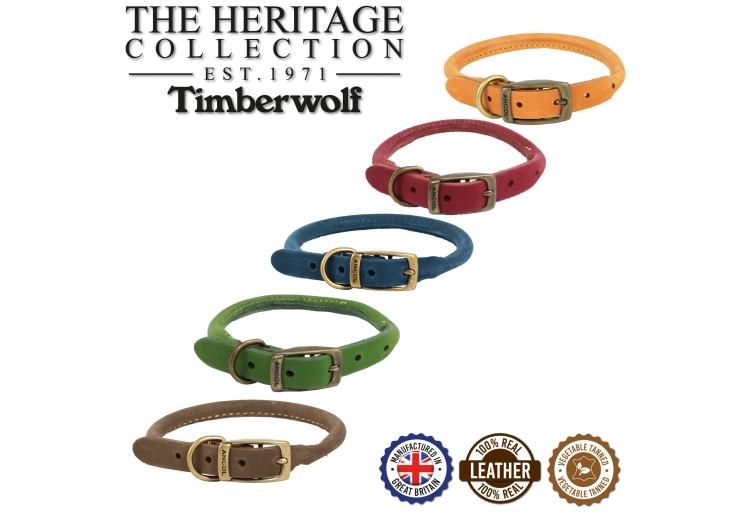 Timberwolf Rolled Collar Green 39-48cm Size 5