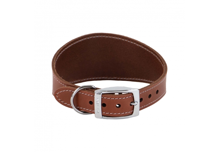 Heritage Leather Hound Collar Tan 4-5 34-43cm