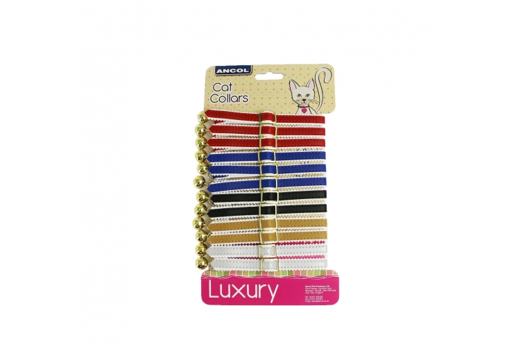12 x Cat Collar Display Cards Luxury