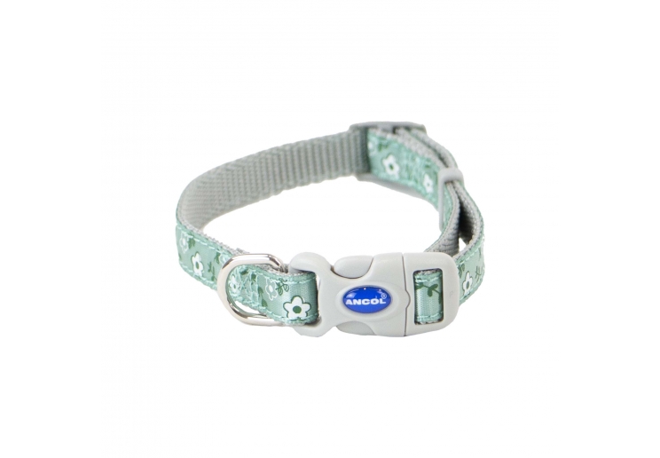 Small Bite Floral Collar Lead Set Sage