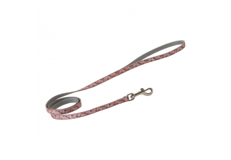 Small Bite Floral Collar Lead Set Rose